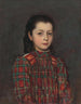 Portret van een meisje - Koloman Halinský — weergave van het kunstwerk