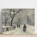 Reproductie van het schilderij Kongens Nytorv, Kopenhagen in de winter - Paul Fischer