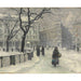 Reproductie van het schilderij Kongens Nytorv, Kopenhagen in de winter - Paul Fischer