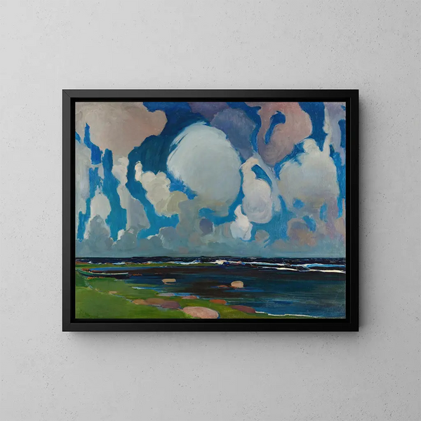 Wolken in Finland - Konrad Krzyżanowski — ingelijst kunstwerk aan de muur