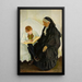 Grootmoeder met haar kleinzoon - Konrad Krzyżanowski — ingelijst kunstwerk aan de muur