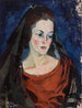 Portret van een vrouw - Konrad Mägi — weergave van het kunstwerk