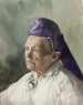 Portret van een vrouw met een tan - Konrad Mägi — weergave van het kunstwerk
