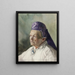 Portret van een vrouw met een tan - Konrad Mägi — ingelijst kunstwerk aan de muur