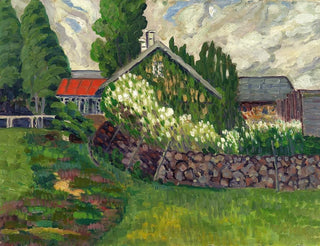 Landschap van Taluma - Konrad Mägi — weergave van het kunstwerk