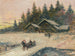 Winterlandschap met troïka - Konstantin Alexeïevitch Korovine — weergave van het kunstwerk