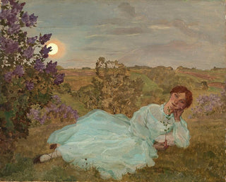 Konstantin Andreevich Somov - Repose At Sunset.webp