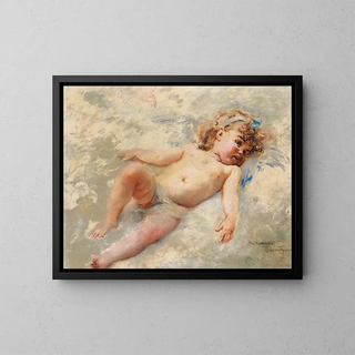 Cherubijn - Konstantin Egorovich Makovsky — ingelijst kunstwerk aan de muur
