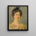 Portret van een elegante dame - Konstantin Egorovich Makovsky — ingelijst kunstwerk aan de muur