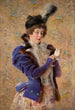 Portret van Maria Alexeevna Makovskaya - Konstantin Egorovich Makovsky — weergave van het kunstwerk