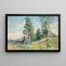 Russisch dorp in de lente - Konstantin Egorovich Makovsky — ingelijst kunstwerk aan de muur