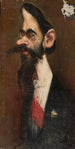 Caricature de Léopold Wasilkowski sculpteur - Konstanty Gorski — weergave van het kunstwerk