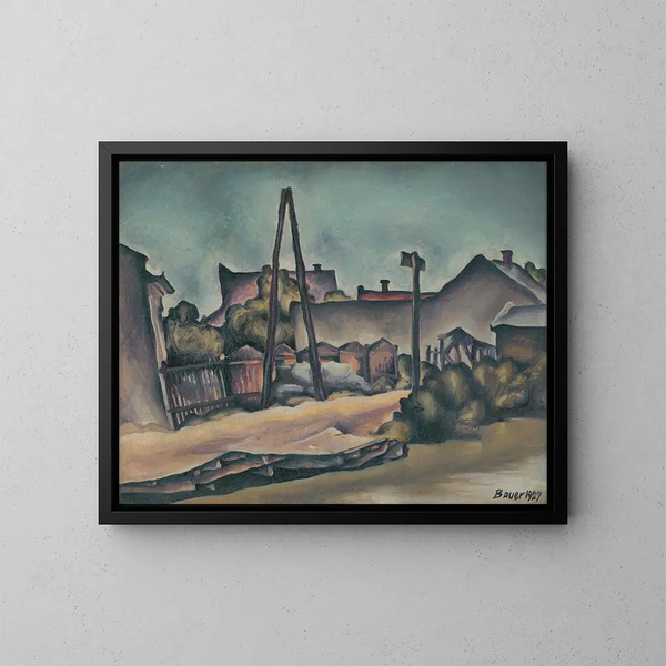Aan de rand van Koc - Konstantin Bauer — ingelijst kunstwerk aan de muur
