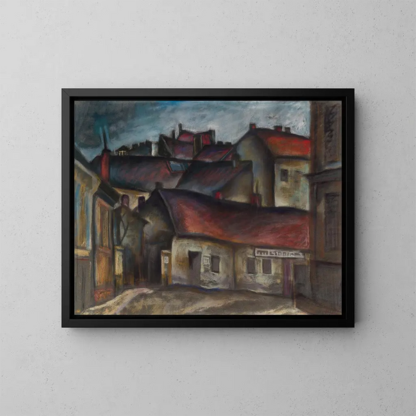 Périphérie triste - Konstantin Bauer — ingelijst kunstwerk aan de muur