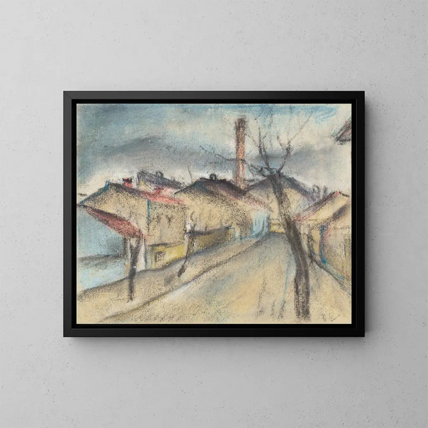 Rue de la périphérie - Konstantin Bauer — ingelijst kunstwerk aan de muur