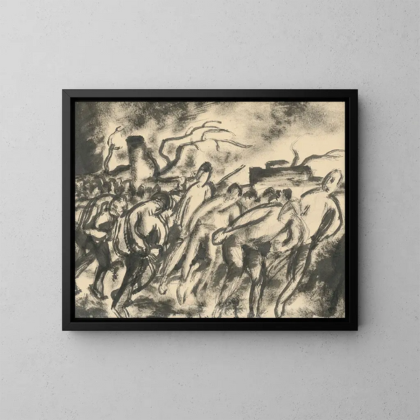 Trajk I - Konstantin Bauer — ingelijst kunstwerk aan de muur