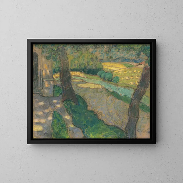 van de hut van Koick - Konstantin Korovin — ingelijst kunstwerk aan de muur
