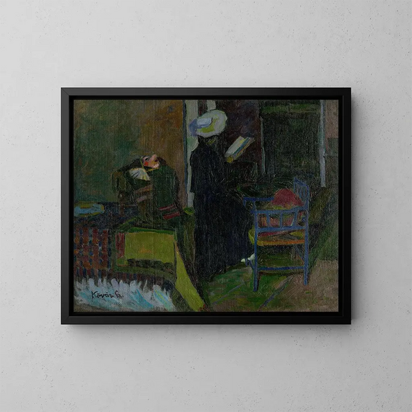 Tapijt in de slaapkamer - Konstantin Korovin — ingelijst kunstwerk aan de muur