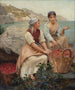 Italian girls with tomatoes in baskets - Kristian Zahrtmann — artwork view