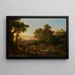 Landschap ideaal met Christus en de discipelen - Károly Markó — ingelijst kunstwerk aan de muur