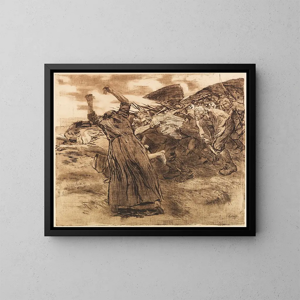 Rupture - Käthe Kollwitz — ingelijst kunstwerk aan de muur