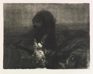Slachtveld - Käthe Kollwitz — weergave van het kunstwerk