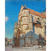 Reproductie van het schilderij L'Église de Moret (Le Soir) - Alfred Sisley