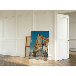 L'Église de Moret Le Soir - Alfred Sisley | Reproduction Tableau Décoration murale affiche copie