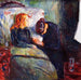L'Enfant malade - Edvard Munch — weergave van het kunstwerk