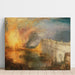 Parlementsbrand, zicht vanaf Westminster Bridge — Philadelphia-versie, 1834–1835, J. M. W. Turner