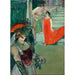 Reproductie van het schilderij L'Opera Messalina in Bordeaux - Henri de Toulouse-Lautrec