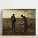 Reproductie van het schilderij L'angelus - Jean-François Millet