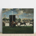 Reproductie van het schilderij L'arrivée à un hippodrome de campagne anglais - Jacques-Émile Blanche