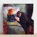 Reproductie van het schilderij L' kind ziek kind - Edvard Munch