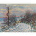 Reproductie van het schilderij L'entrée De Giverny En Hiver - Claude Monet