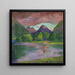 L'entrée de la rivière Tautira, pêcheur tahitien piquant un poisson - John La Farge — ingelijst kunstwerk aan de muur