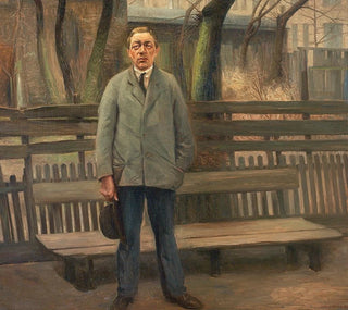 L'homme près du banc - Carl Vilhelm Meyer