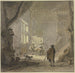 L interior of a house, at the window, two men and a woman in the foreground, a man seen from behind - Hendrik Meyer — artwork view