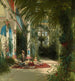 L'intérieur de la serre sur l'île aux paons près de Potsdam - Carl Blechen — weergave van het kunstwerk