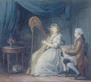 La Belle Harpiste - Jean-Baptiste Mallet