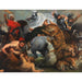 Reproductie van het schilderij Jacht op tijger, leeuw en luipaard - Volgeling van Peter Paul Rubens