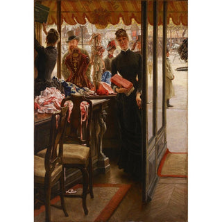 La Demoiselle de Magasin - James Tissot | Reproduction Tableau Décoration murale affiche copie