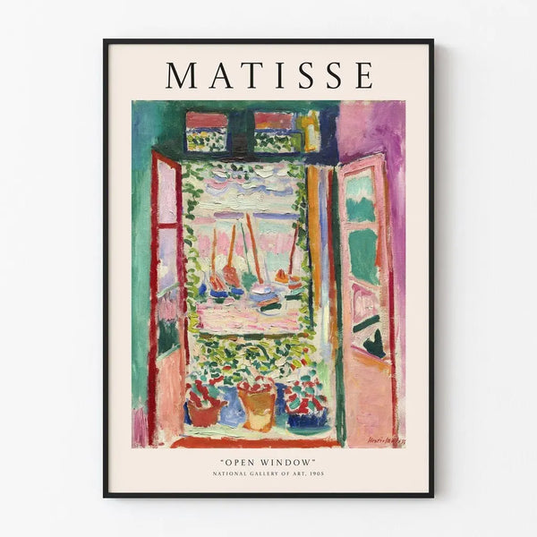 De open raam door Henri Matisse | Decorposter