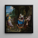 De Vlucht naar Egypte - Alessandro Allori — ingelijst kunstwerk aan de muur