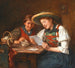 De Liefdesbrief - Emma Müller von Seehof — weergave van het kunstwerk