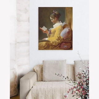 La Liseuse de Jean-Honoré Fragonard | Reproduction Tableau Décoration murale affiche copie