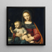 La Madone aux œillets - Bernardino Luini — ingelijst kunstwerk aan de muur