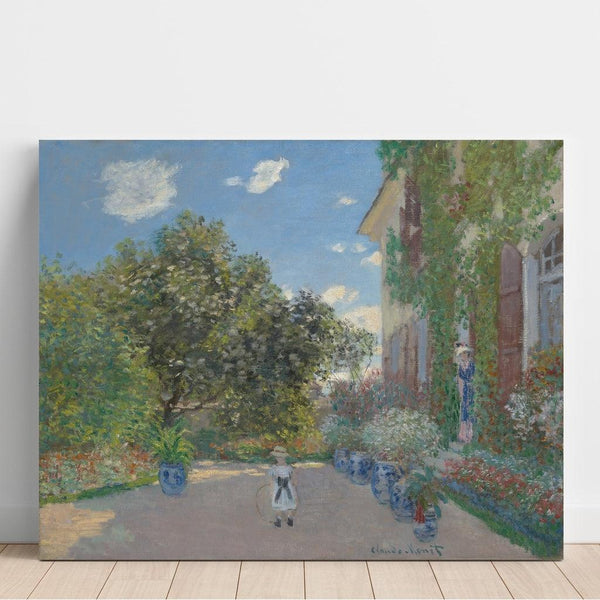 Reproductie van het schilderij Het huis van de kunstenaar in Argenteuil - Claude Monet