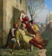 De Dood van Götz von Berlichingen - Leopold Schulz — weergave van het kunstwerk