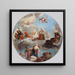 De Vrede komt de mensen troosten en brengt hen de overvloed terug - Raimundo de Madrazo y Garreta — wandpresentatie van het kunstwerk
